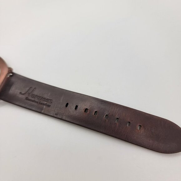 New Original Grain Men Watch Whiskey Espresso Minimalist 40mm Italian Leather - Picture 5 of 16